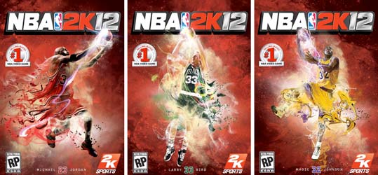 NBA 2K12 Jordan, Magic et Bird